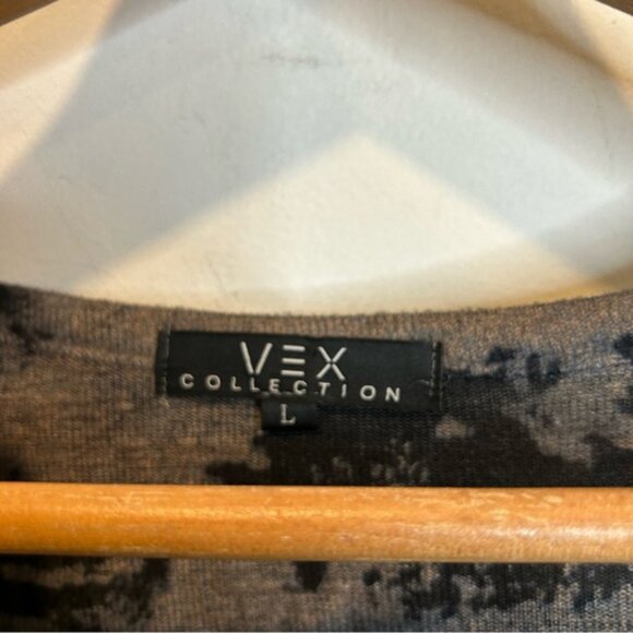 Vex Collection Patterned Long Sleeve Round Neck Sweater - Picture 3 of 5